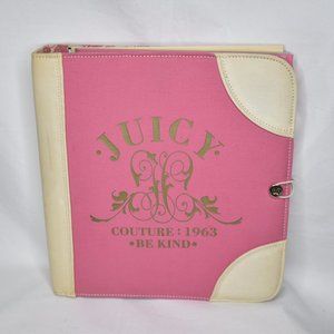 Juicy Couture Binder Soft Cover Large W/ Folders